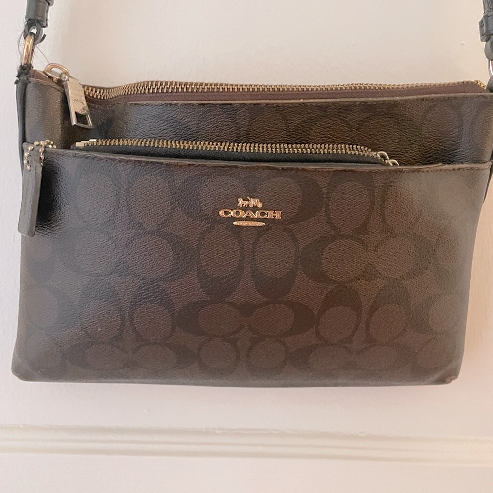 Coach Brown Signature Crossbody Bag and Wallet BUNDLE!!!